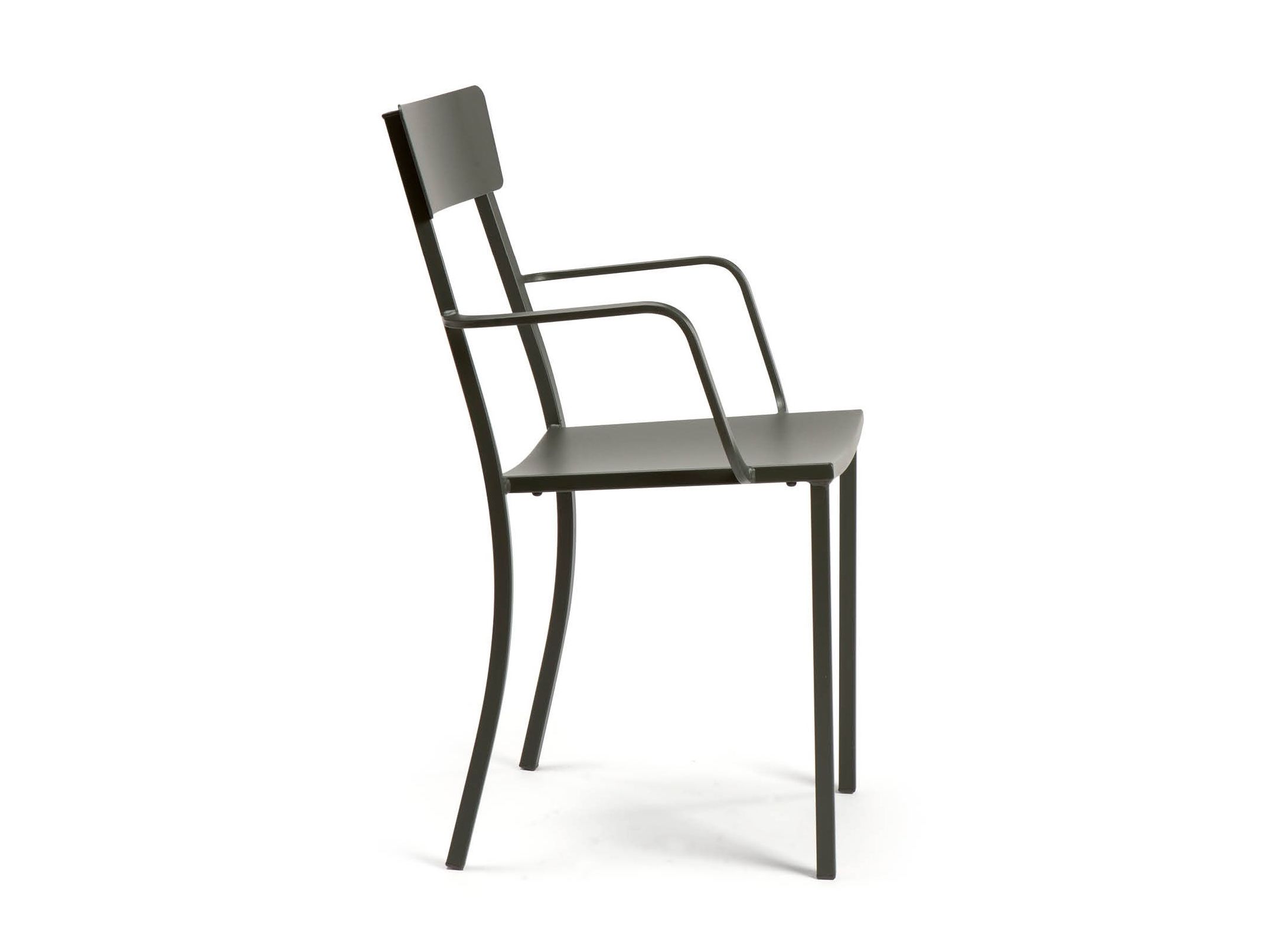 Металлический штабелируемый садовый стул с подлокотниками Vermobil Mogan ARCH-00110089 - Вид №1