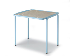 Прямоугольный журнальный столик из окрашенного металла и HPL