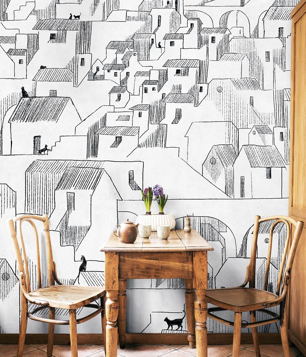 Carta da parati moderna, PVC free, eco-friendly, lavabile WallPepper Moderna-DATE ARCH-00082304 - Вид №1