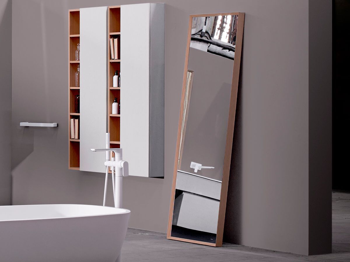 Прямоугольное зеркало с рамкой для ванной комнаты Inbani слой ARCH-00034482 - Вид №2