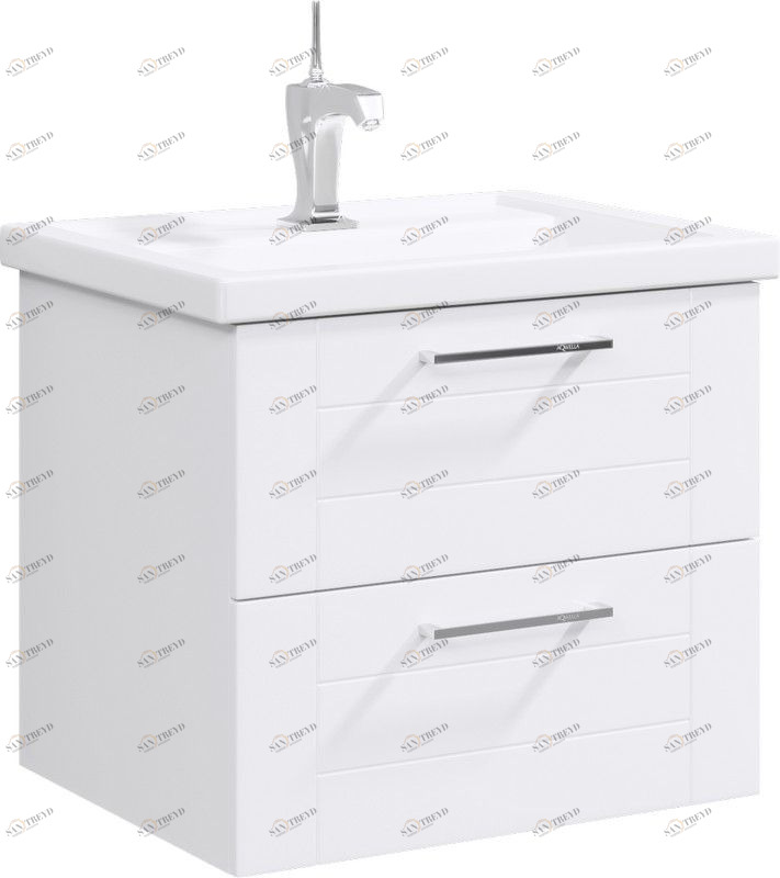 Манчестер Тумба под умывальник подвесная, цвет белый, MAN01062 AQWELLA Manchester 4640021060773