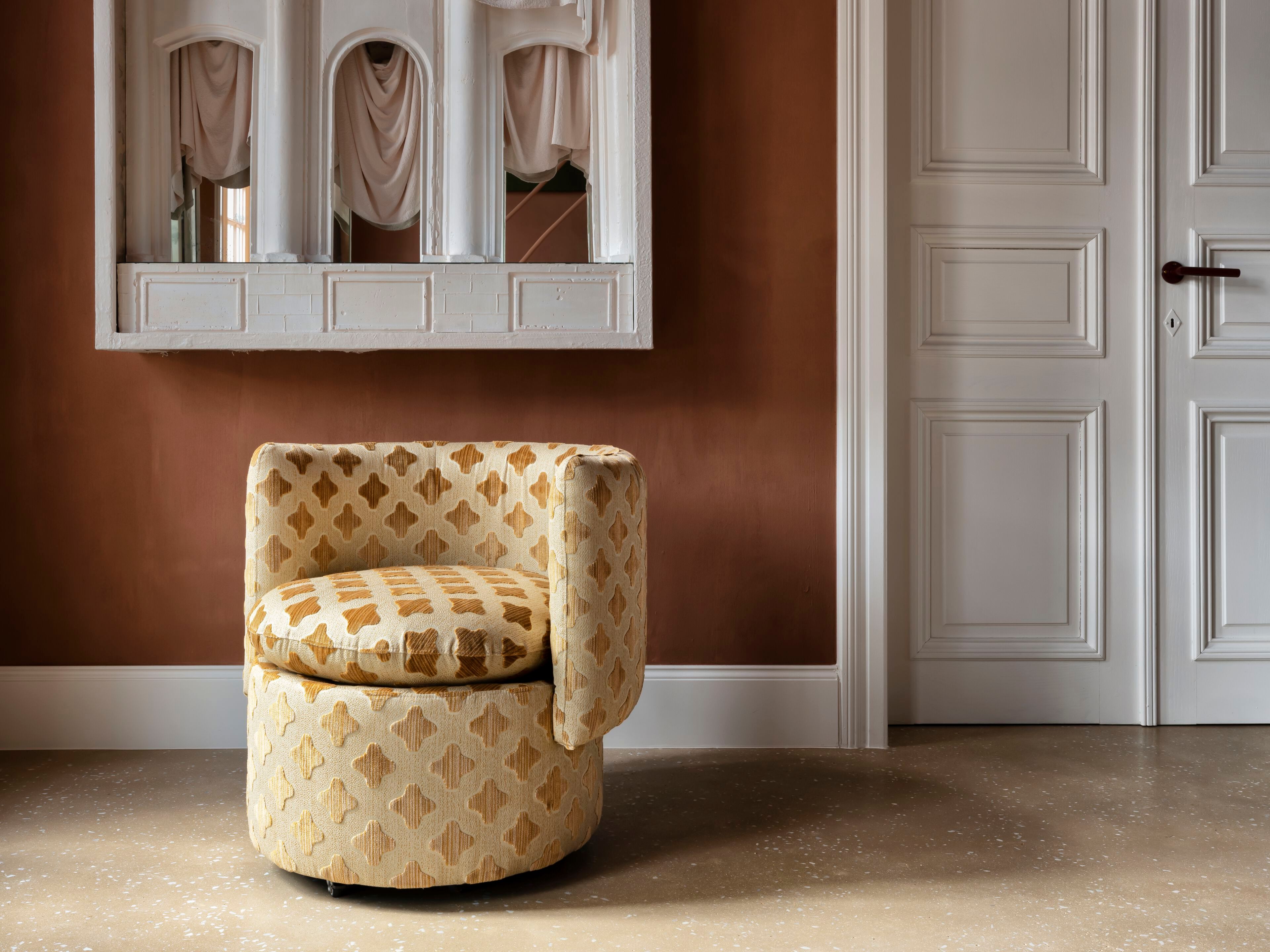 Тканевое кресло с колесами Collett & Victor CARLTON ARCH-00091124 - Вид №2