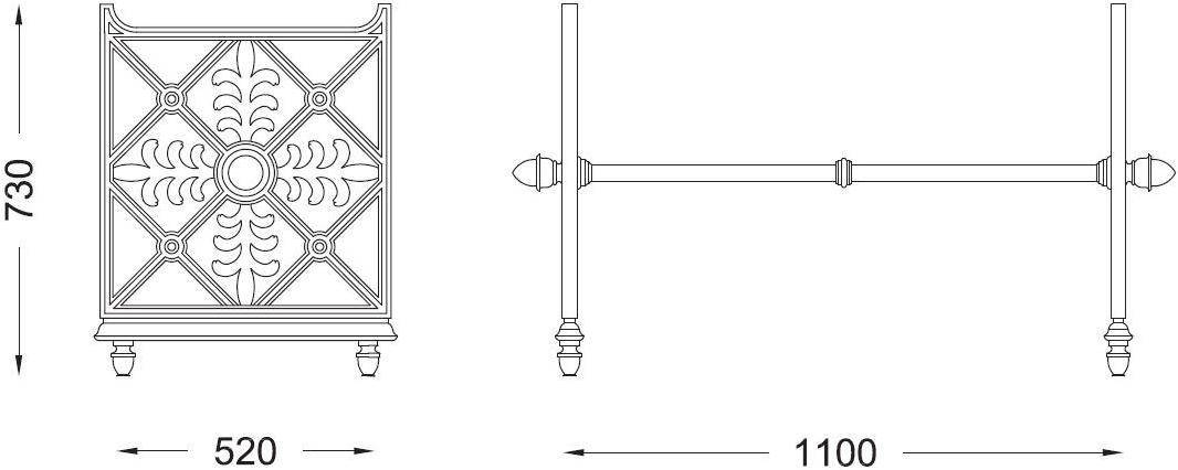 Modus Основание для чугунных столов  Tv2703.001s  - Вид №3