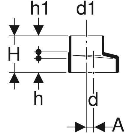 307.050.14.1 Переход эксцентриковый Geberit Silent-db20, короткий Geberit  - Вид №2