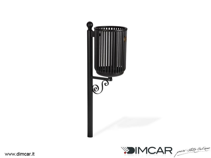 Наружная металлическая корзина для мусора с крышкой DIMCAR ARCH-00003485 - Вид №1