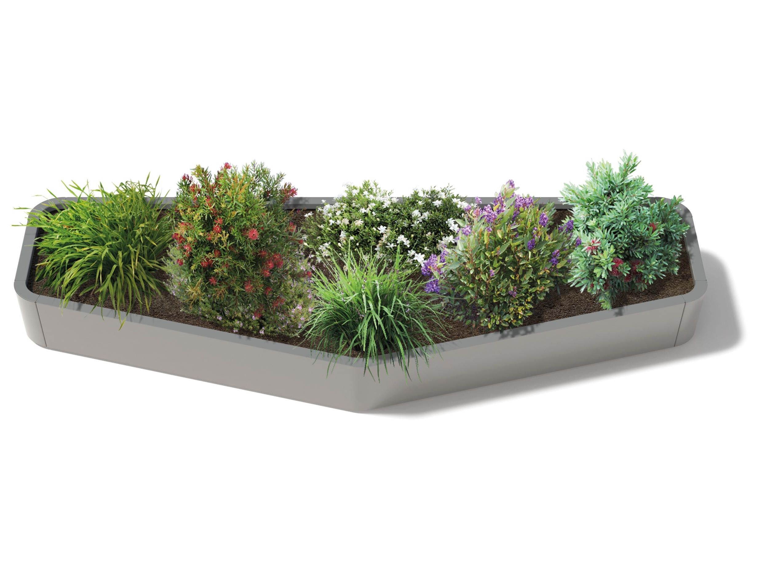 Низкая стальная плантатор Metalco городская жизнь ARCH-00028355