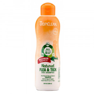 ПР0044951 Шампунь для собак от блох и клещей Максимальная защита 592мл TROPICLEAN