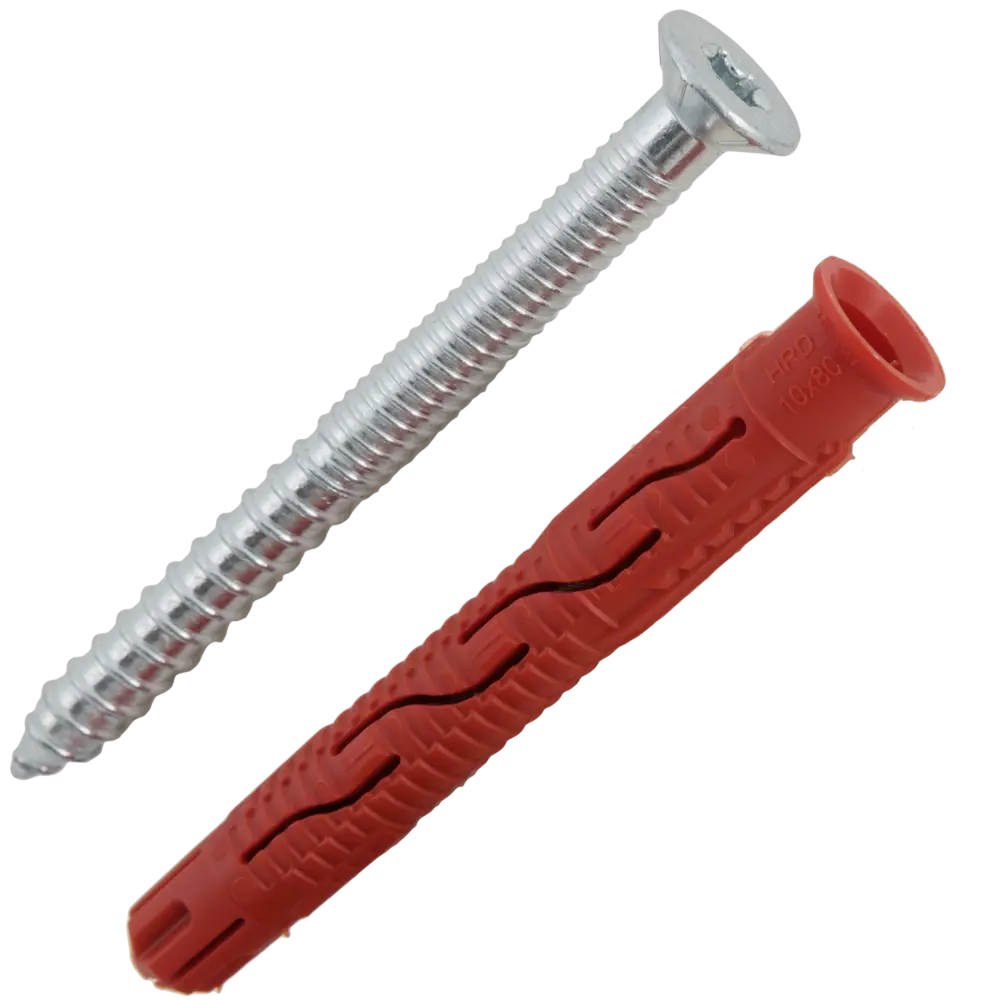 Дюбель фасадный Hilti HRD-С 10x80 мм нейлон/оцинкованная сталь цвет красный 4 шт STLM-2091433 - Вид №1