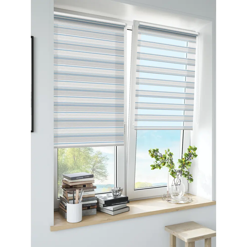 Штора рулонная день-ночь Granada 70x160 см голубая 89224895 STLM-2211621 MIAMOZA Коллекция 2024г. - Вид №3