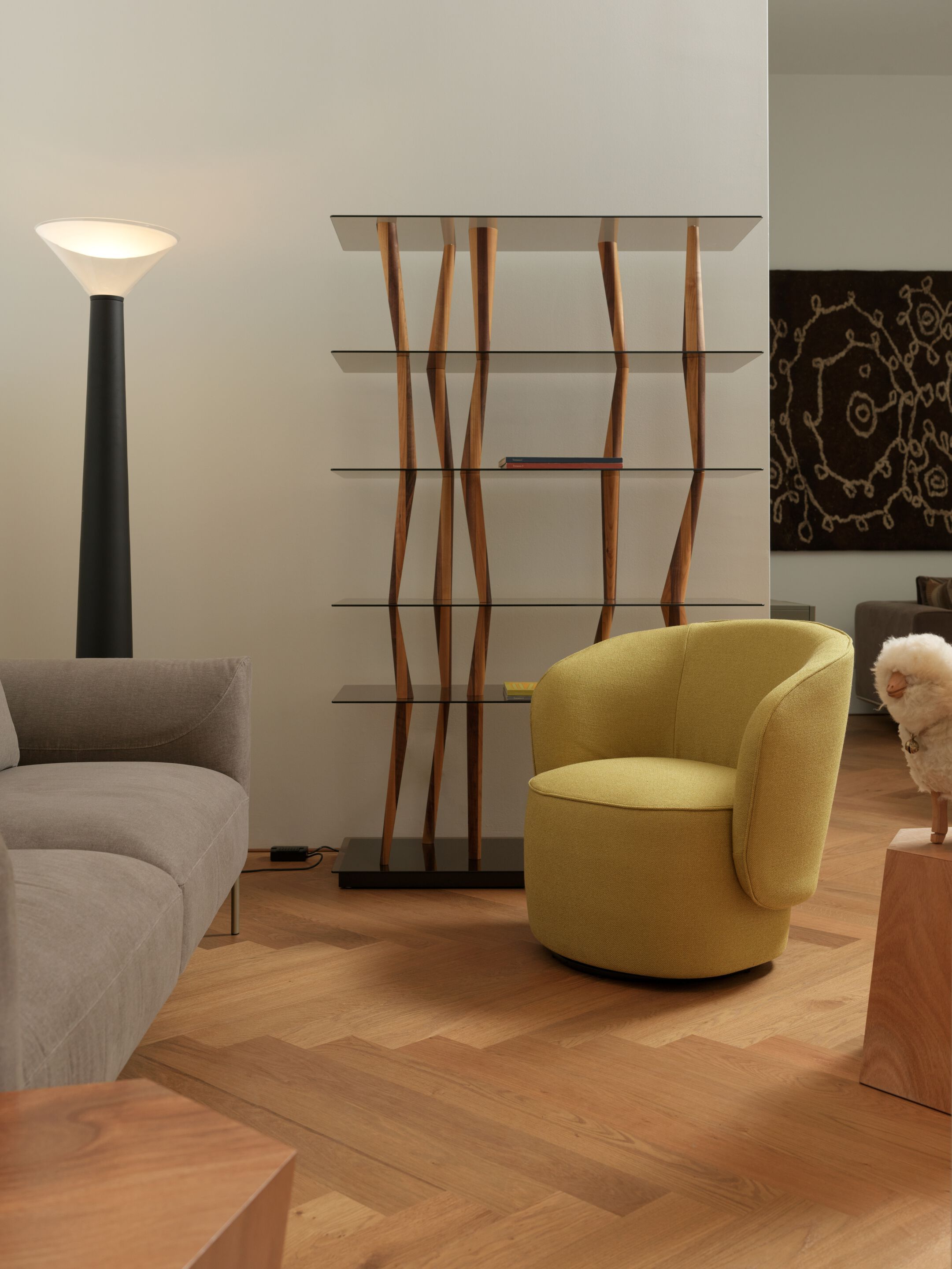 Вращающееся кресло из ткани или кожи Casamania & Horm ETOILE ARCH-00077290 - Вид №4