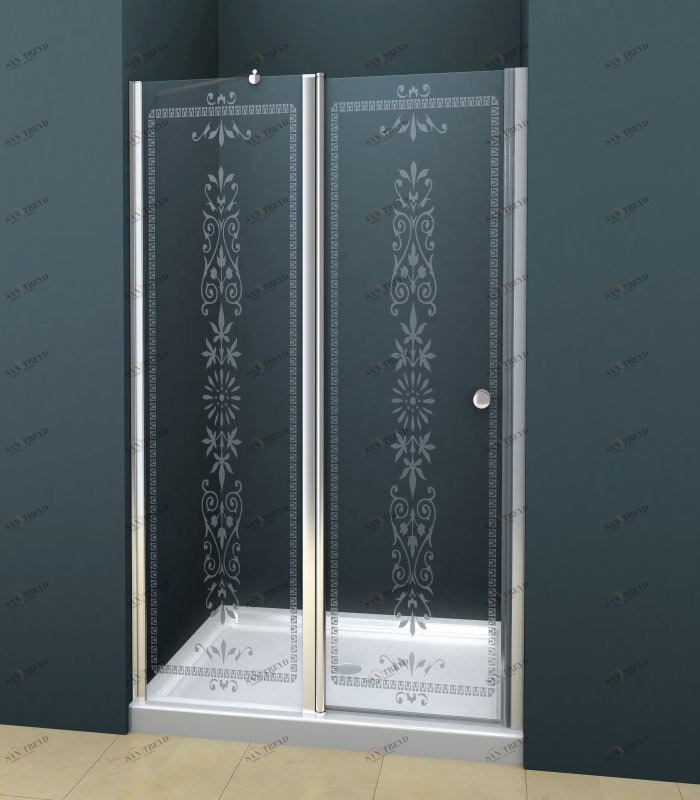 Душевая дверь в нишу CEZARES ROYAL PALACE-A-B-12-60/40-CP-Cr