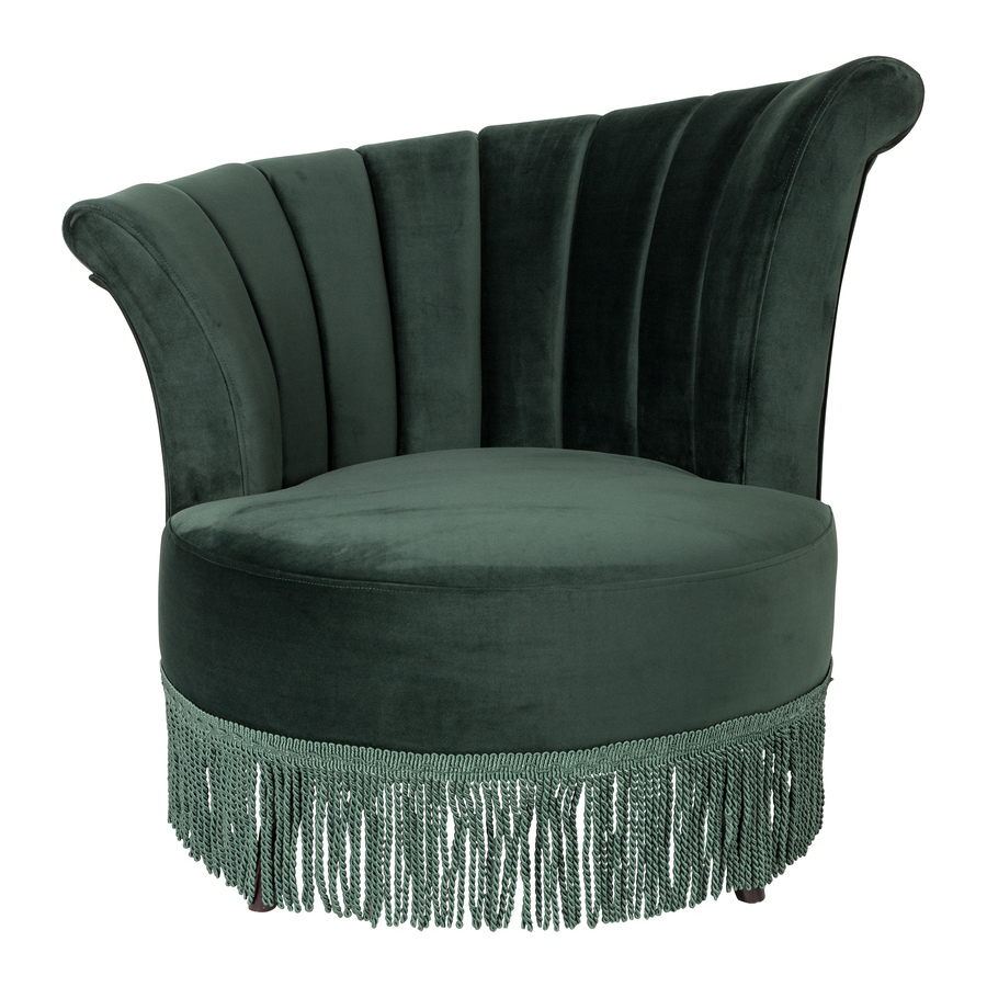 Кресло Flair темно-зеленое Dutchbone 3100051 - Вид №3