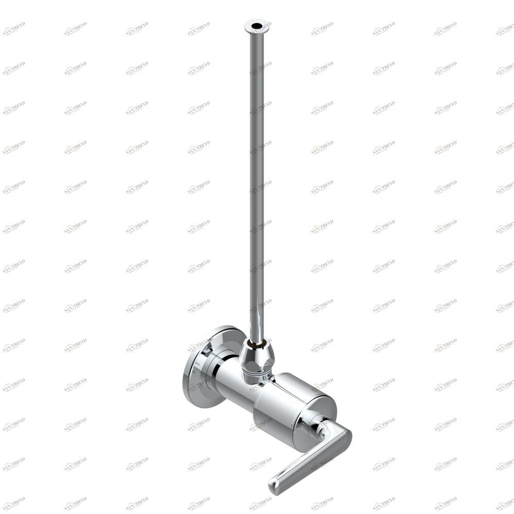G9B-181/S Кран запорный 1/2" стильный регулируемый с 30 cм трубкой Thg-paris System métal lisse с рукоятками Хром G9B-181/S CAT.A