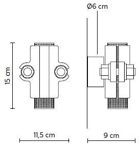 Karman Настенный светильник из металла отраженного света Nando sun-id-1355749 - Вид №3