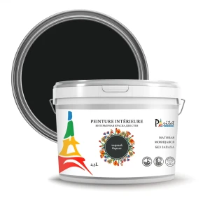 Краска для стен и потолков Paritet матовая цвет черный бархат 2.5 л