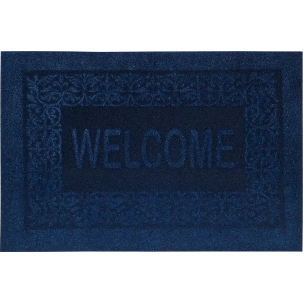 Коврик грязезащитный полипропилен/латекс 40x60 см цвет синий CTIM STLM-2103945 - Вид №1