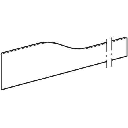 430360229 Фронтальная декоративная панель Geberit Bambini для детской раковины, для трех смесителей для раковины, более низкая раковина справа Geberit  - Вид №1