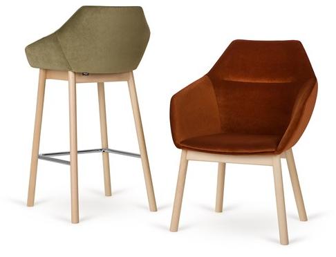 Paged Табурет высокий тканевый с подлокотниками Tuk H-tuk - Вид №1