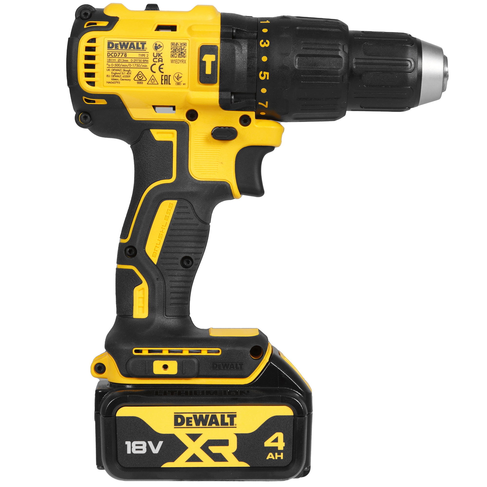 Дрель-шуруповерт DeWalt DCD778M2T-QW XR FLEXVOLТ 18/54V 9211260 STDN-0031892 - Вид №2