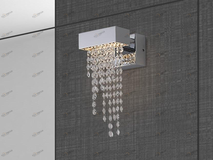 ILFARI Бра из металла с прямым светом и кристаллами swarovski® в современном стиле Frozen eyes sun-id-1349679