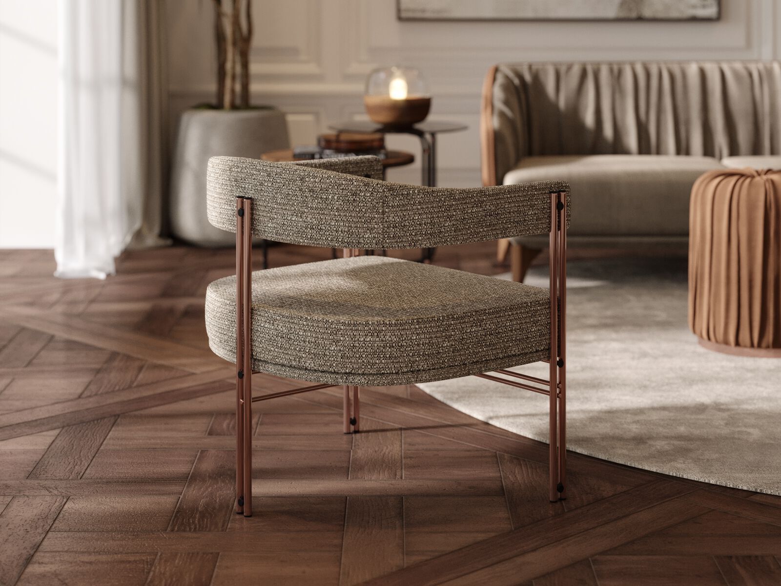 Кресло с подлокотниками PRADDY Natur ARCH-00052823 - Вид №7