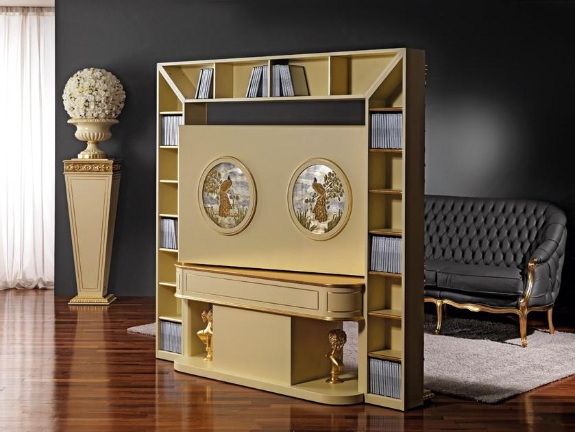 Vismara Design Двухсторонняя поворотная деревянная тумба под ТВ с системой управления кабелями Classic sun-id-1405511 - Вид №2