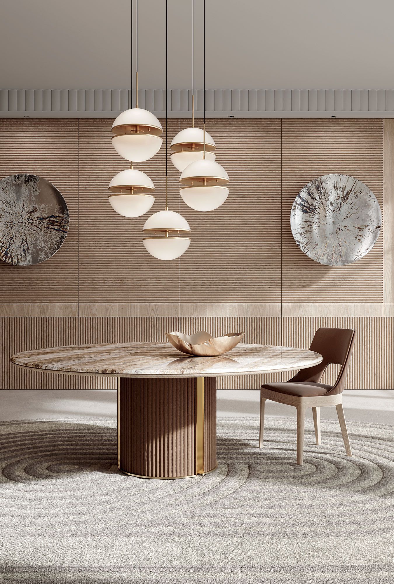 Мраморный обеденный стол Vittoria Frigerio CORSINI ARCH-00072373 - Вид №5