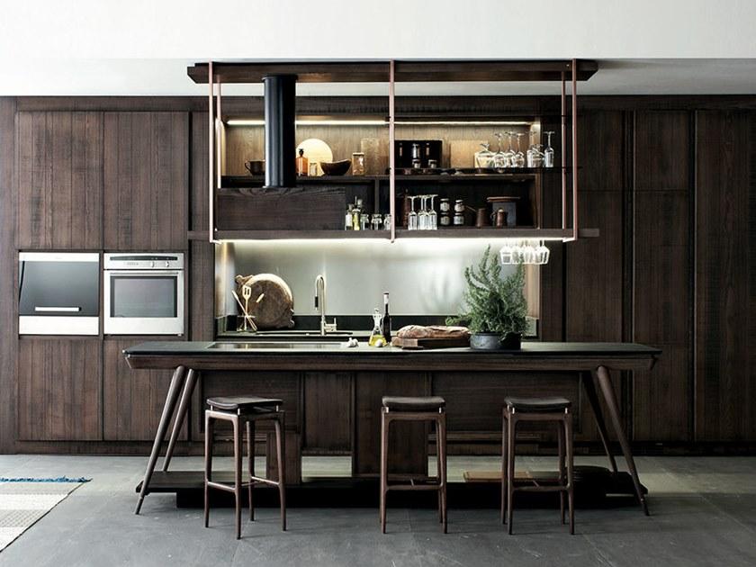 Shake Табурет кухонный из дерева, обитый, с подставкой для ног sun-id-1415493 - Вид №1