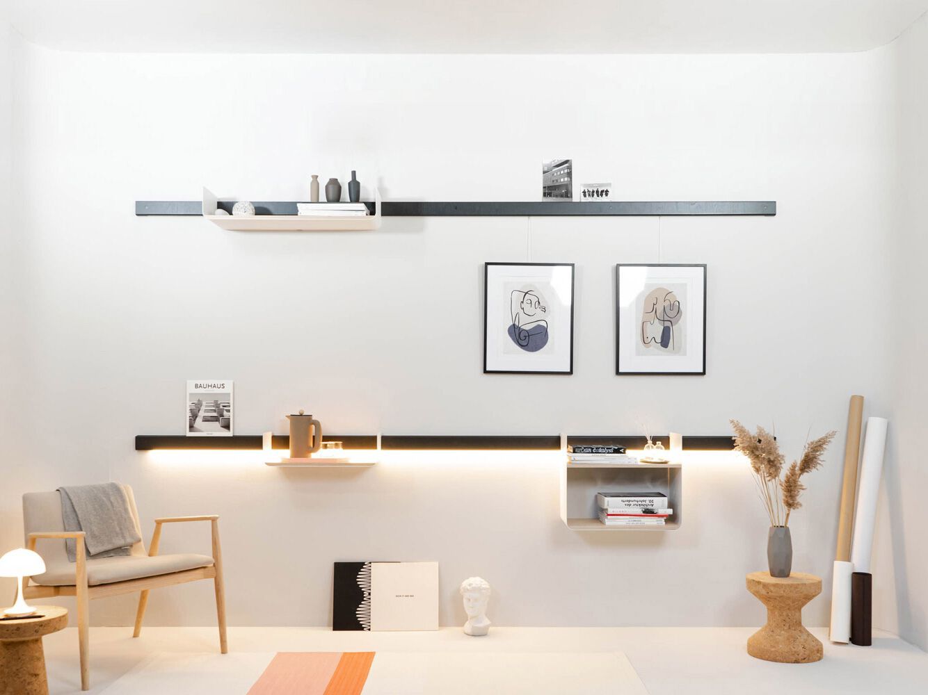 Стальная и деревянная полка Variand Furniture A01 ARCH-00008039 - Вид №6