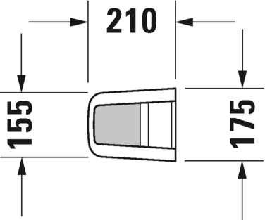 0858390000 Пьедестал для раковины овальная Duravit ME BY STARCK - Вид №1