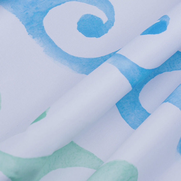 910P180M11 Milardo Blue Curls Штора для ванной комнаты Blue Curls Россия  - Вид №4