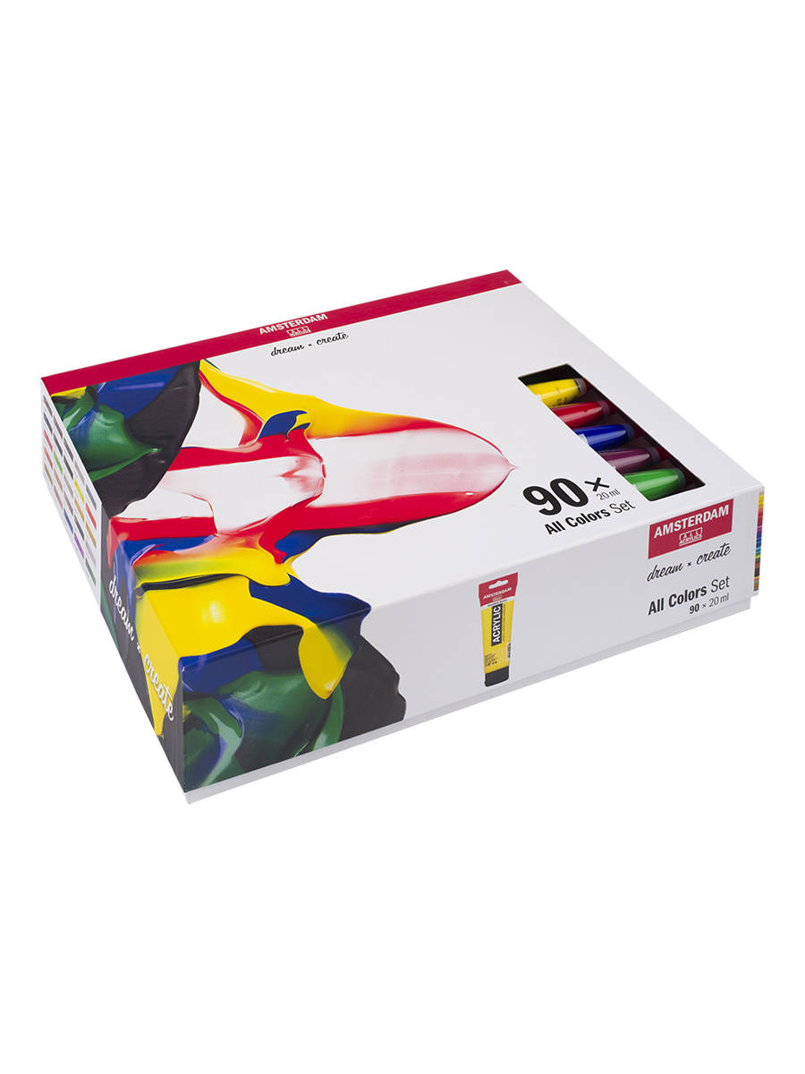 17820490 Краска акриловая Набор акриловых красок Amsterdam Standart 90цв*20мл 20 мл Royal Talens 