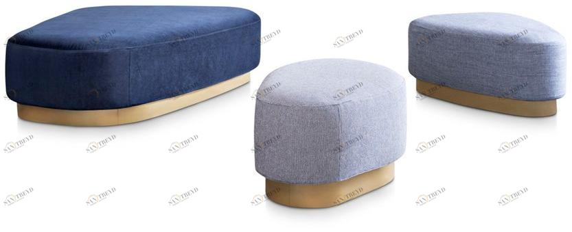 Saba Italia Пуф из мягкой ткани sun-id-1382997