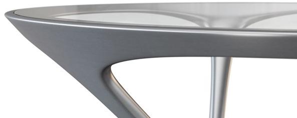 Roche Bobois Круглый обеденный стол из стали и стекла Les contemporains sun-id-1503678 - Вид №3