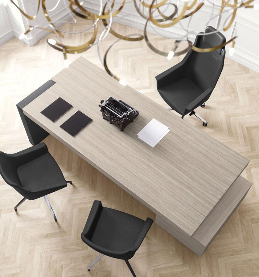 Las Mobili Прямоугольный письменный стол с ящиками и встроенной полкой Jera sun-id-1411935 - Вид №1