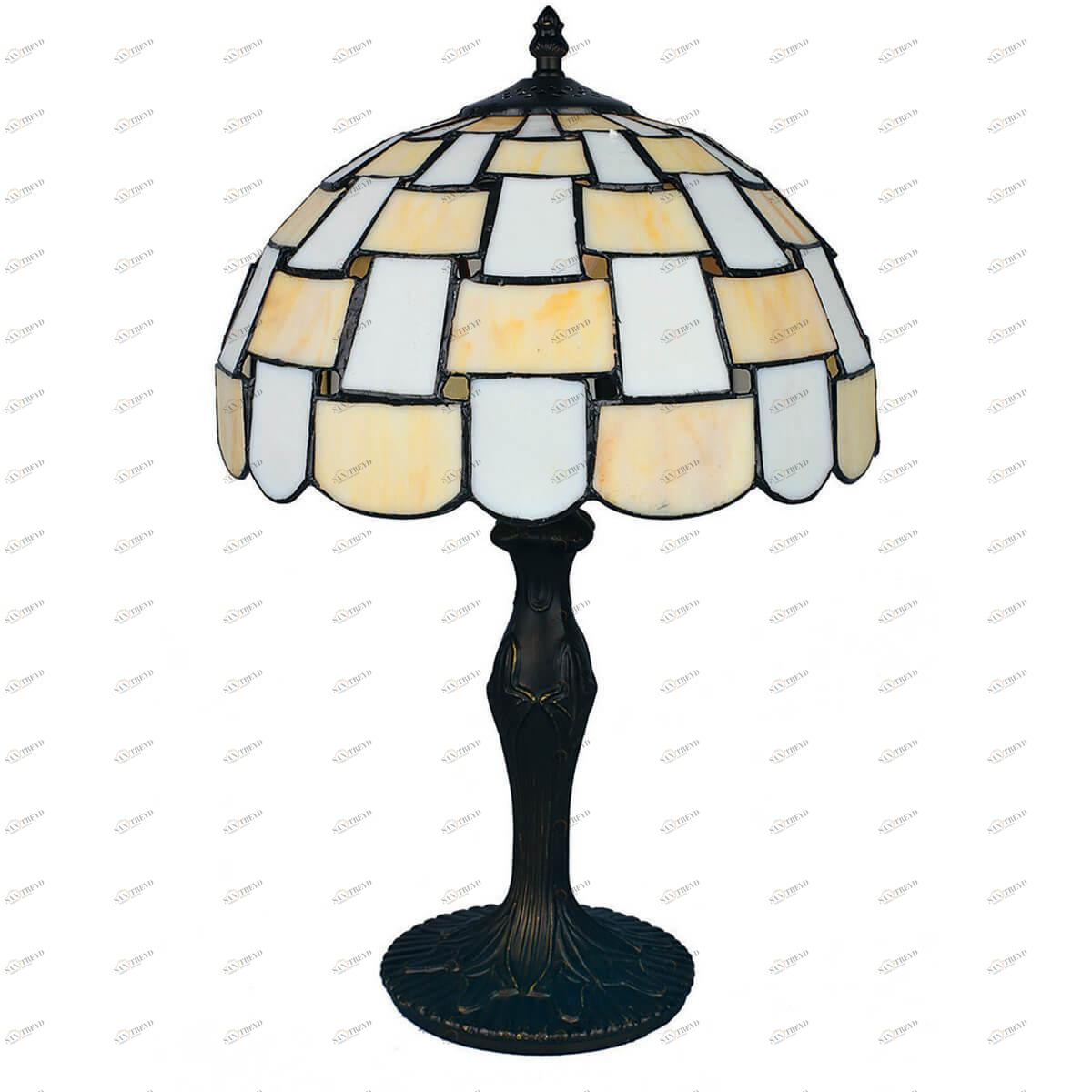 Настольная лампа Omnilux OML-80104-01 OMNILUX ВИТРАЖ 191450 Бежевый;голубой;черный 