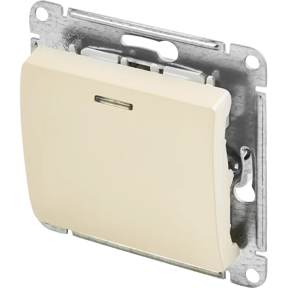 Schneider Electric Glossa - выключатель трехпозиционный бежевый для точечного освещения 86710471 STLM-0070841