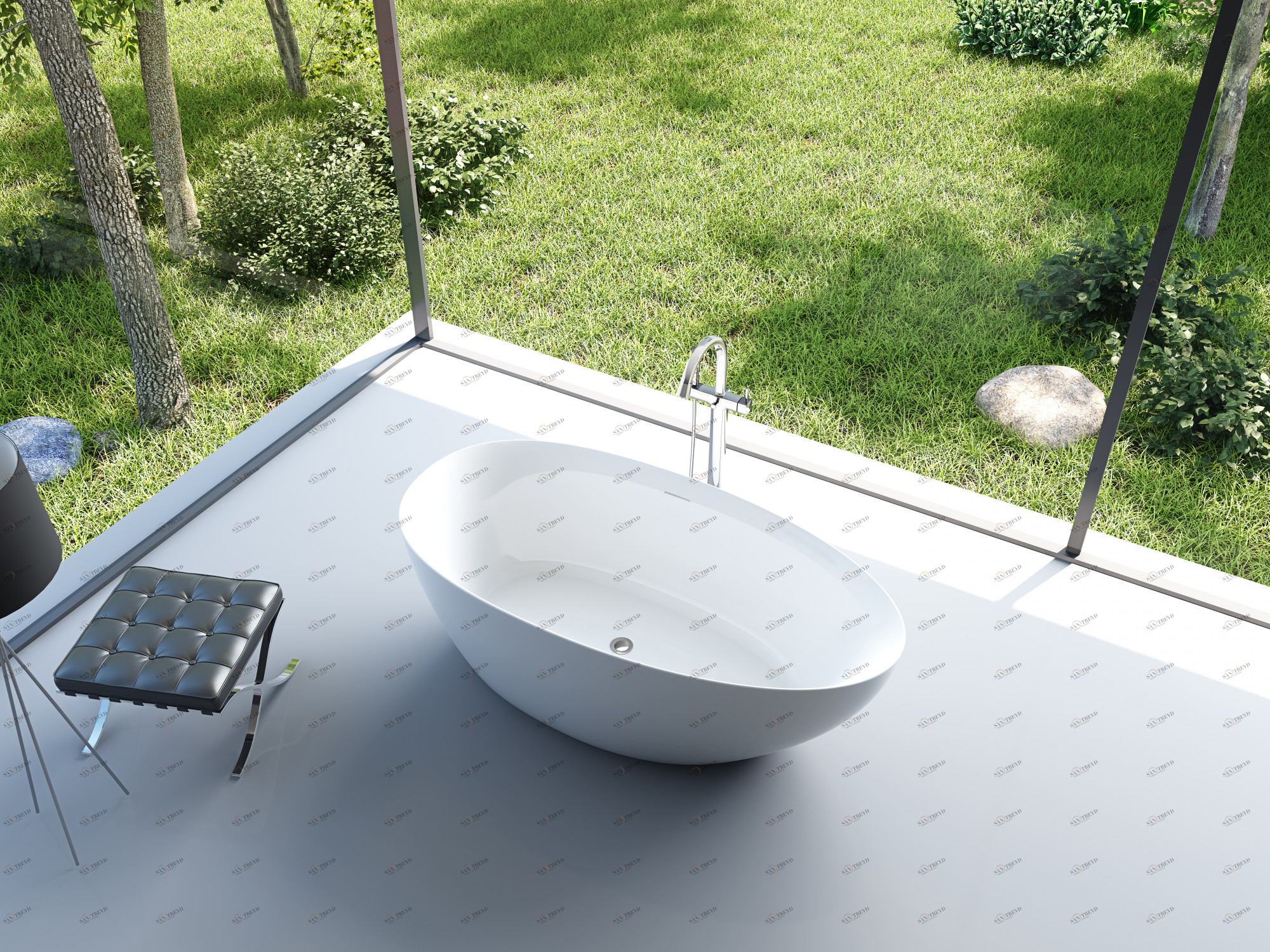 Акриловая ванна Art&Max Bologna AM-BOL-1785-850 