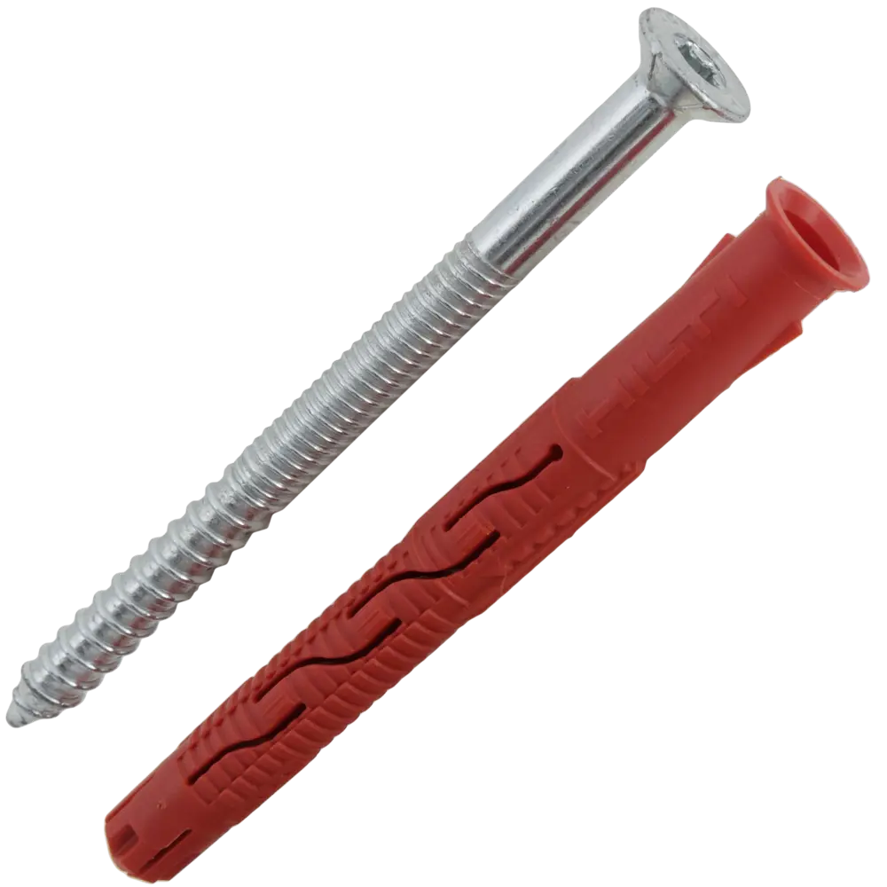 Дюбель фасадный Hilti HRD-С 10x100 мм нейлон/оцинкованная сталь цвет красный 20 шт. 82656594 STLM-2072212  - Вид №1