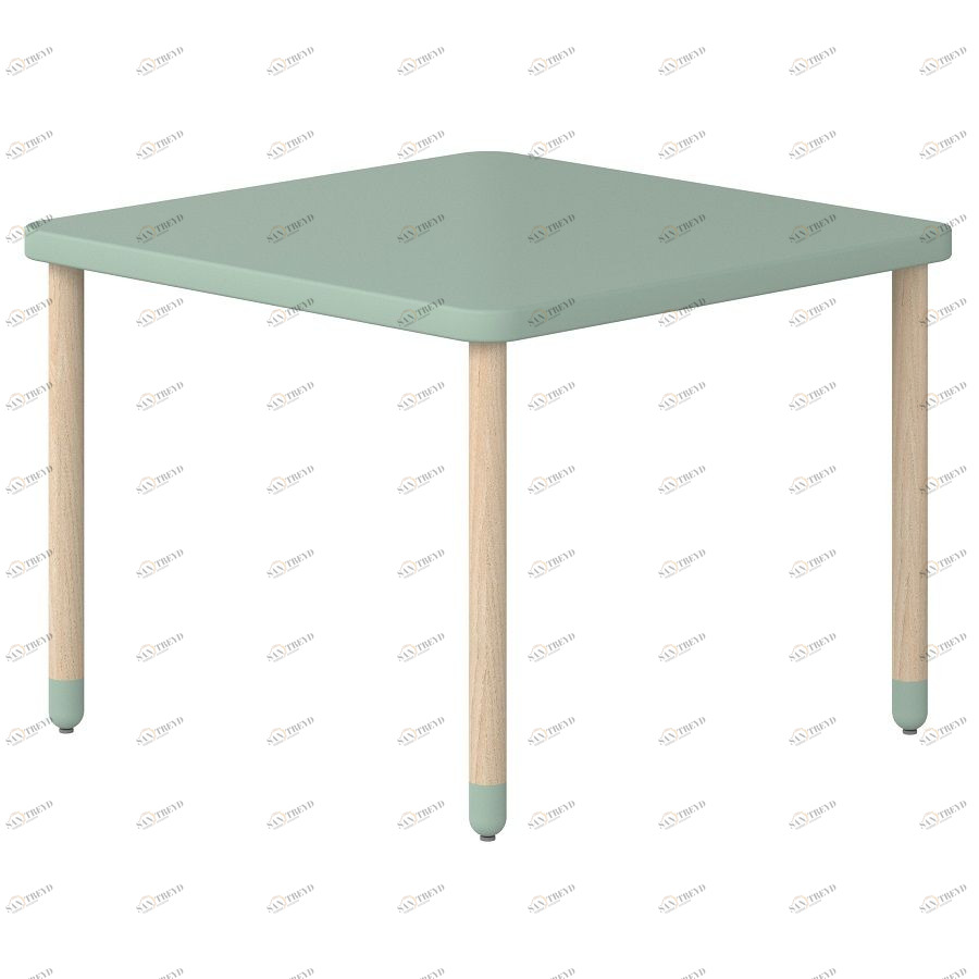 Стол Flexa Play, мятно-зеленый, 48х65х65 см 825012679