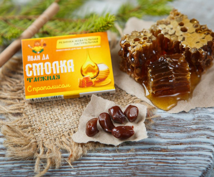 2067 Смолка "Таежная" с прополисом Вкусляндия  - Вид №2