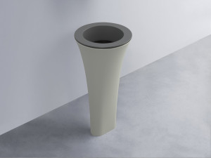 AMLA45-CM+AMPILT-LV+AMCOLT-PM Раковина Amedeo Tondo отдельностоящая cielo Enjoy + Amedeo