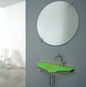 46129 Подвесная раковина настенная овальная Rapsel  белая