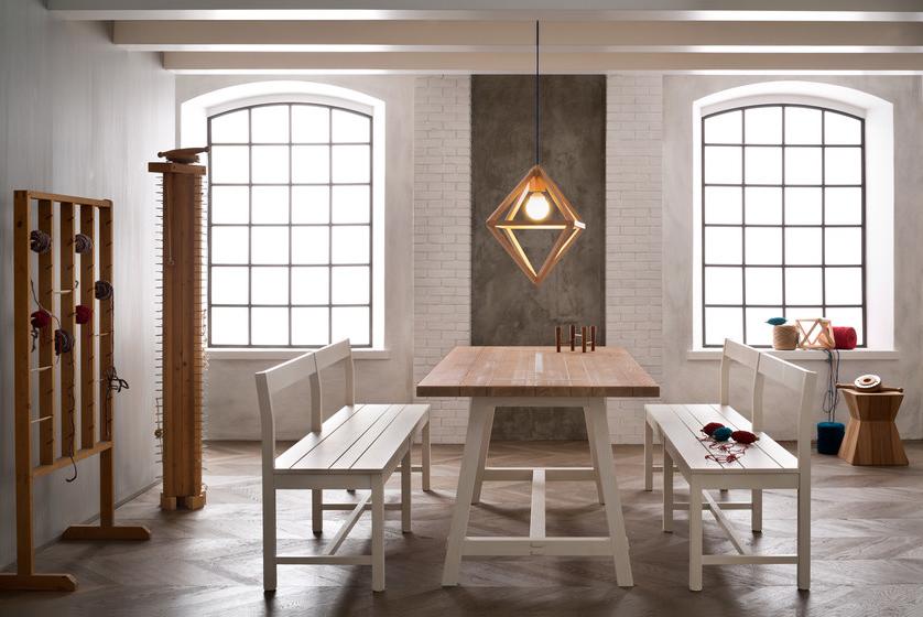 Callesella Arredamenti Деревянная скамейка со спинкой sun-id-1478225 - Вид №3