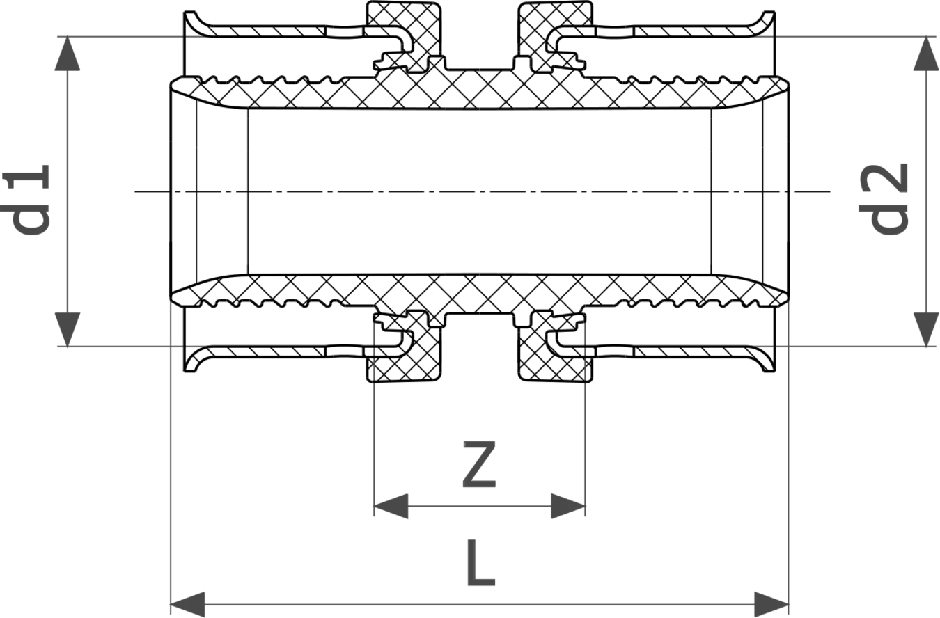 608 729 Модель 4715 Трубопроводные системы  Pexfit Pro  Муфты Santreyd  - Вид №3