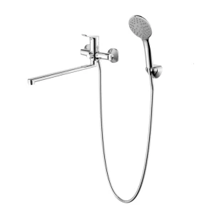 Смеситель для ванны IDDIS Shape с лейкой и шлангом 89424265