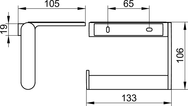 14973070000 Держатель для туалетной бумаги KEUCO Plan - Вид №3