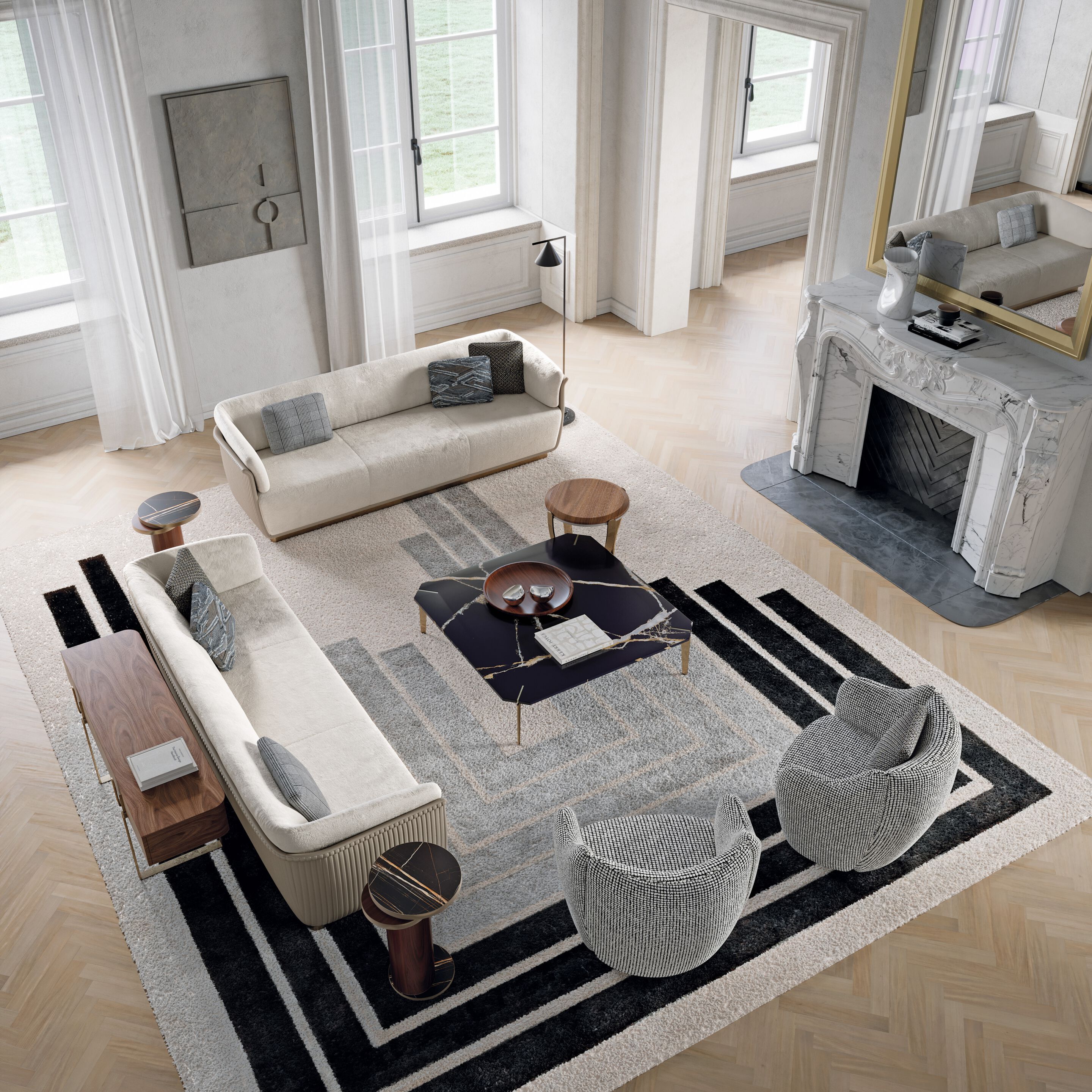 Двуспальная кровать из ткани Capital Collection Mon Allure ARCH-00004241 - Вид №2