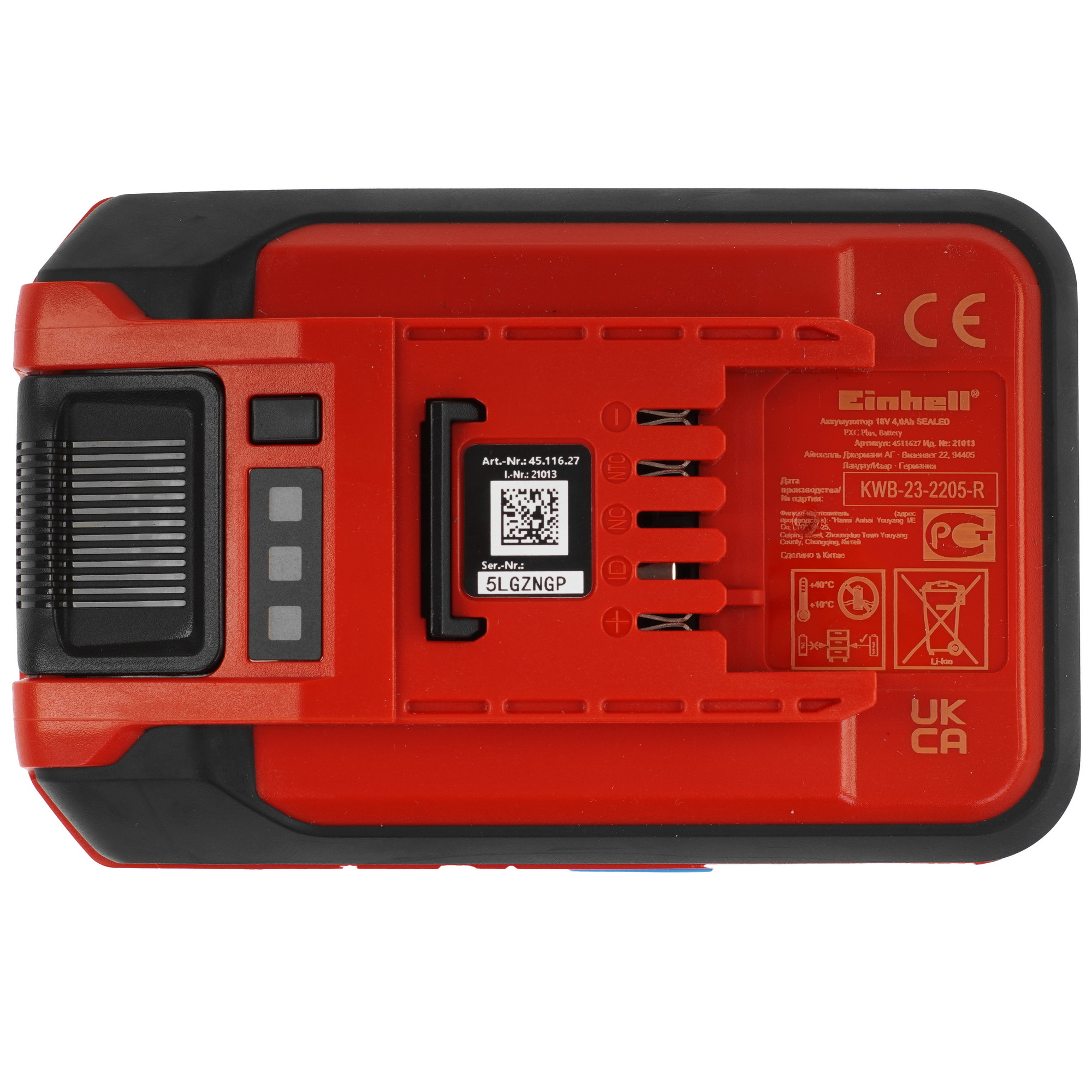 Аккумулятор Einhell PXC 18В 4.0 Ач Plus Power X Change 18V 9167892 STDN-0128903 - Вид №2