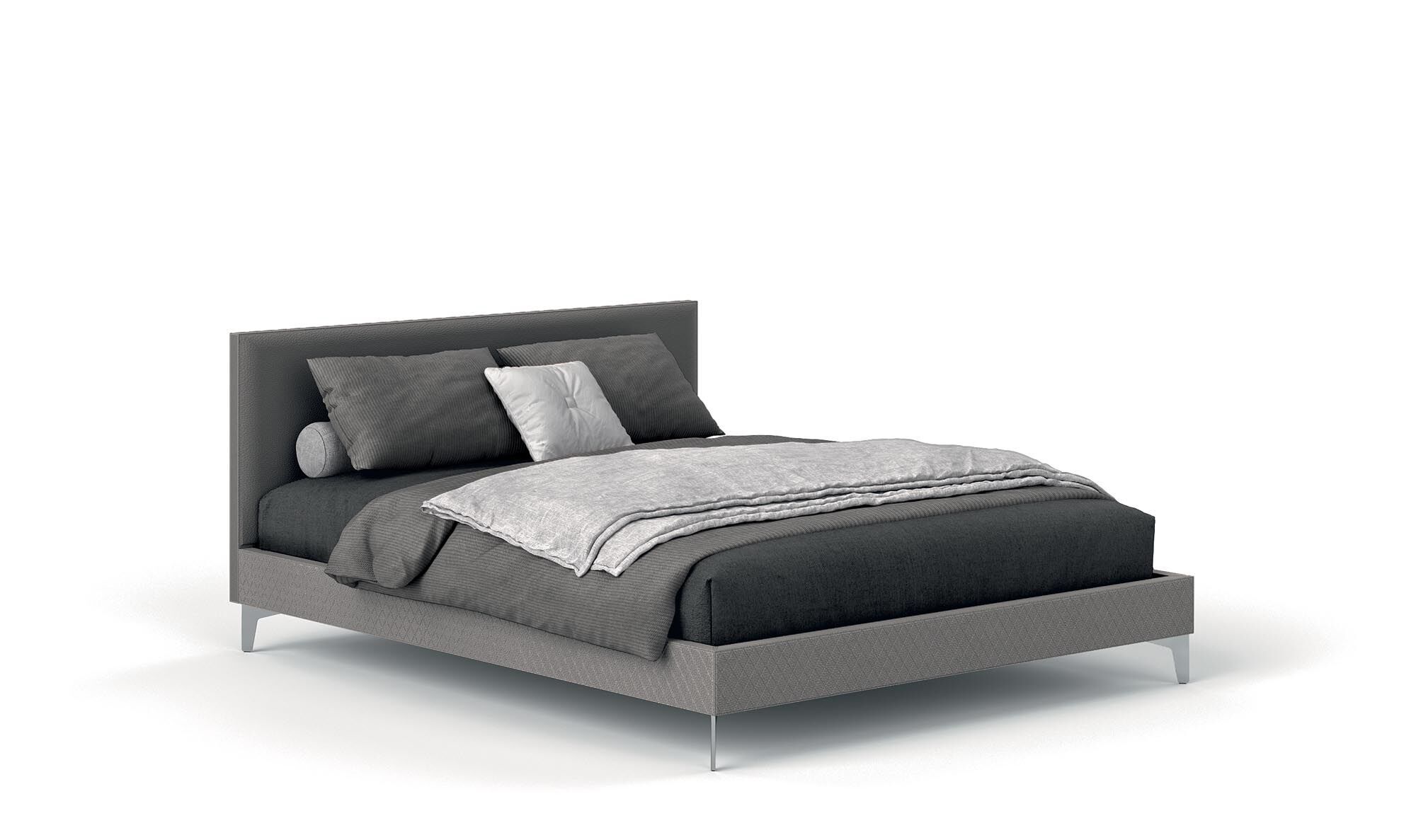 Двуспальная кровать из искусственной кожи Guzzini & Fontana ELLINGTON DIAMOND ARCH-00026007